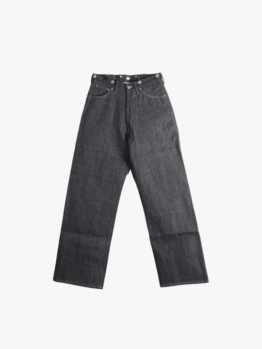 Navy pants, front view