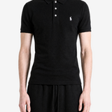 Black shirt, full body view