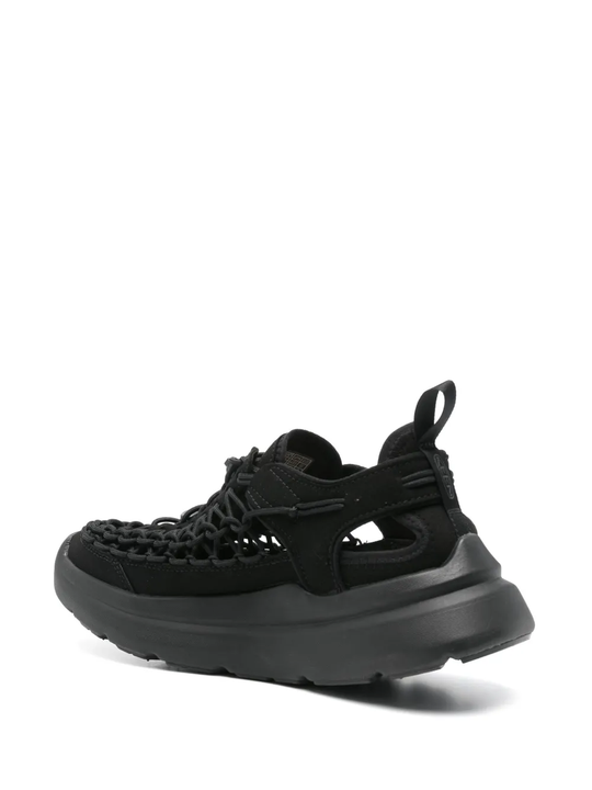 black sneakers,back view