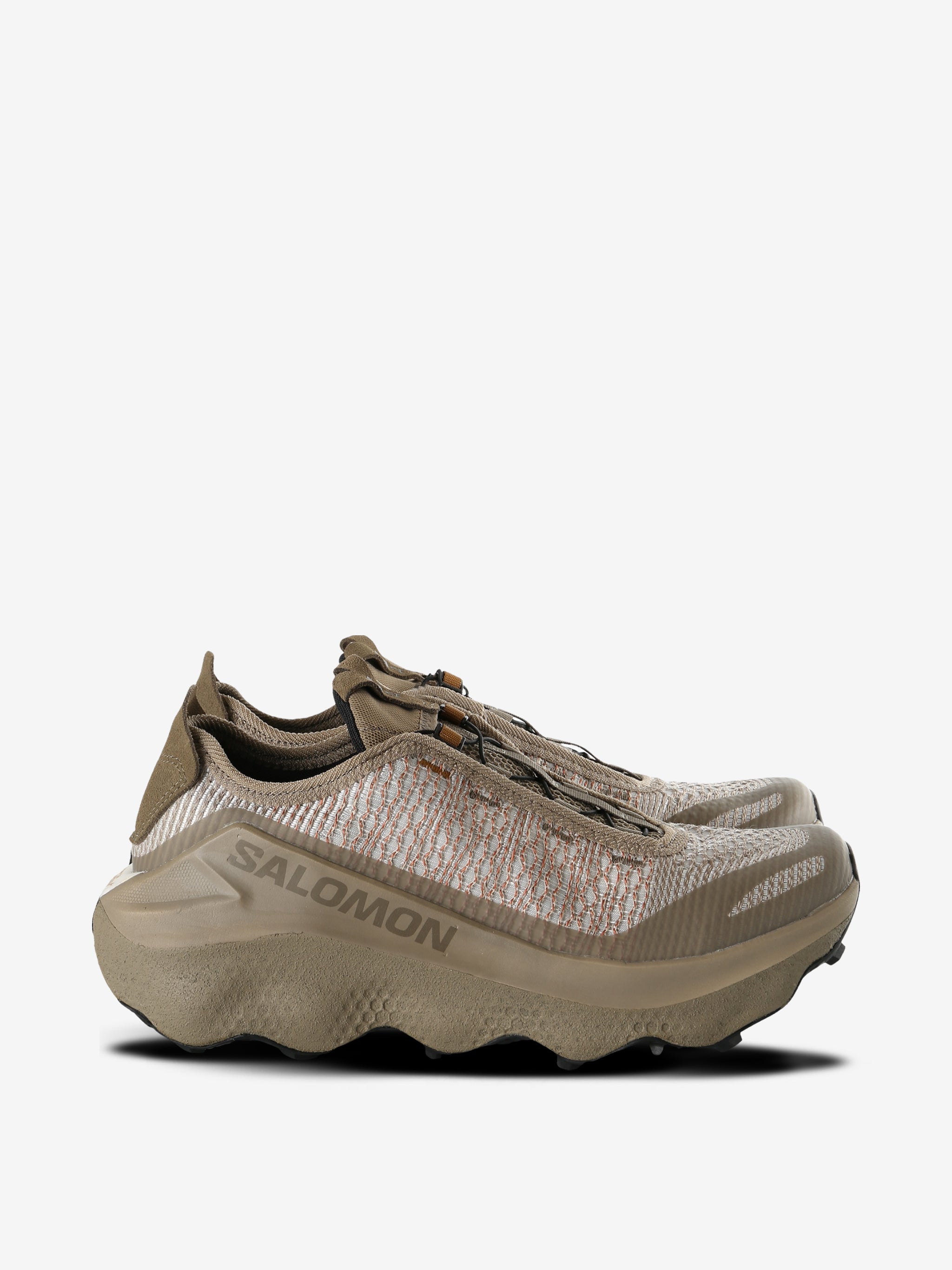 Tan sneakers,front view