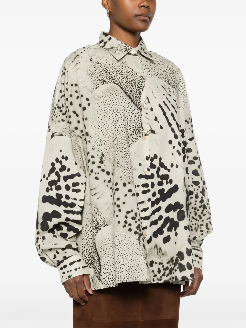 DRIES VAN NOTEN - Women Cotton Cocoon Shirt