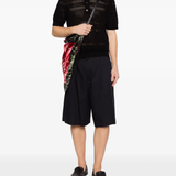 black knitwear,full body view