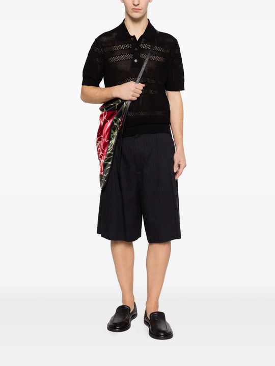 black knitwear,full body view