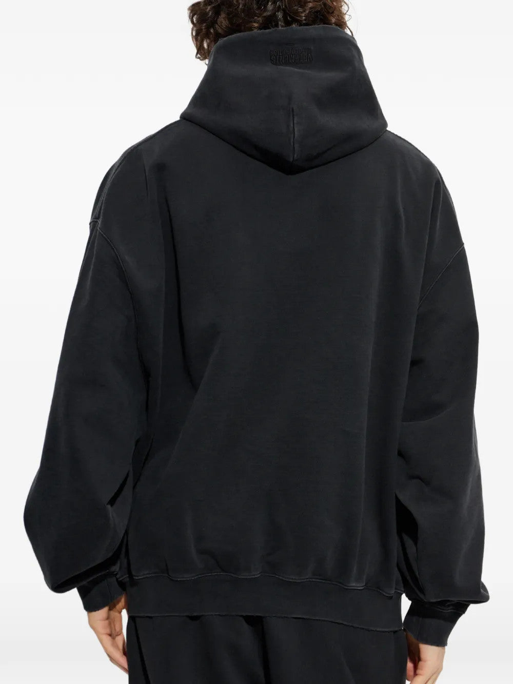 Black hoodie, full body view