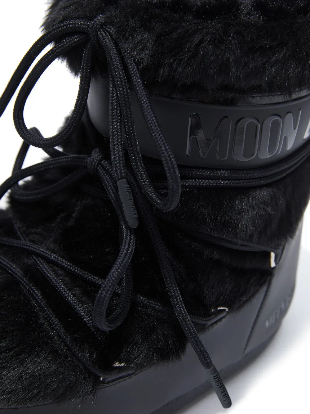 Close up of Black boots, showing detail