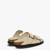 Beige sandal,back view