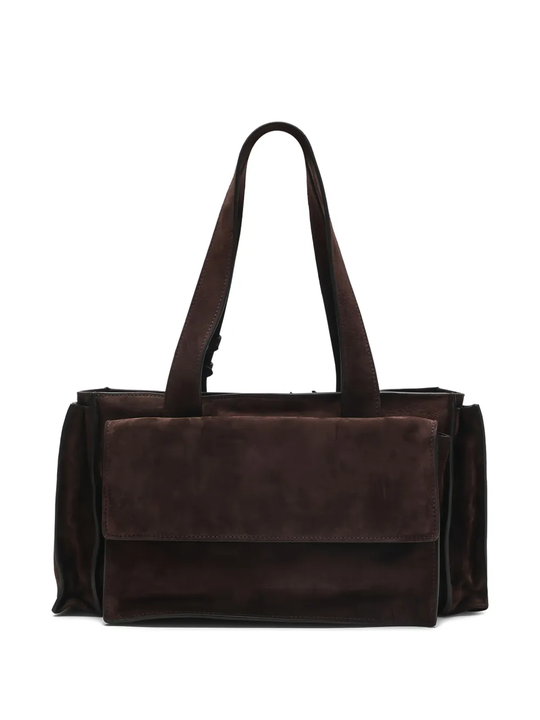 Brown bags, back view