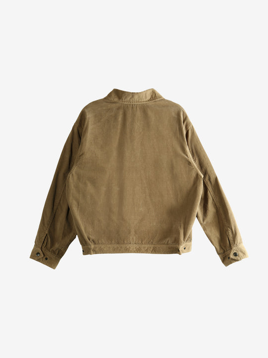 Tan jacket,back view