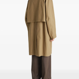 Tan jacket, full body view