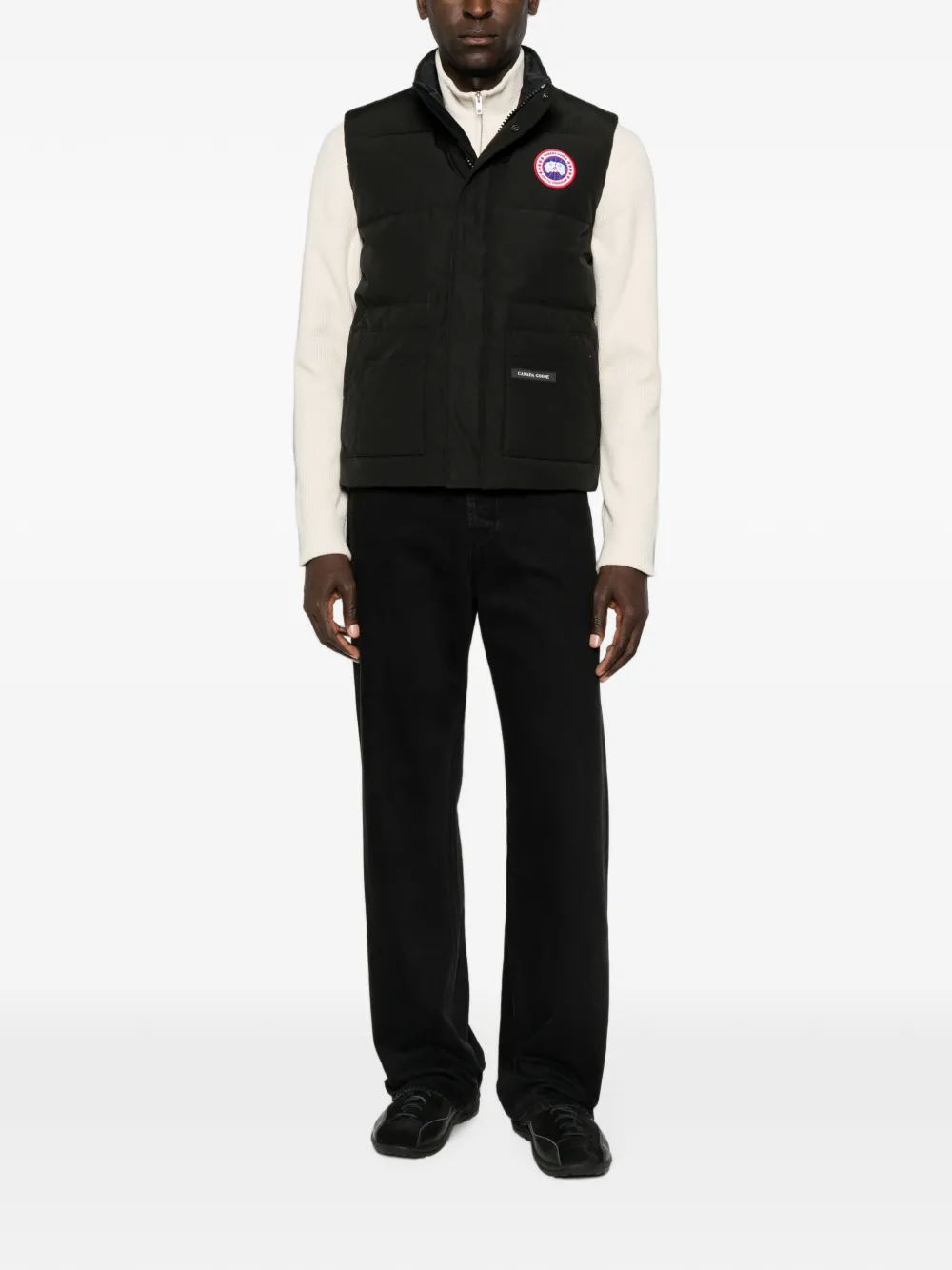 Black jacket, full body view
