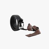 Black accessories, front view