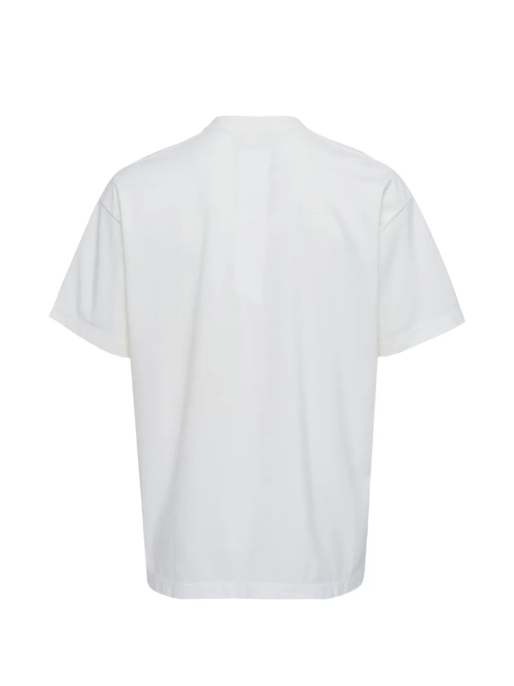 White t-shirt, back view