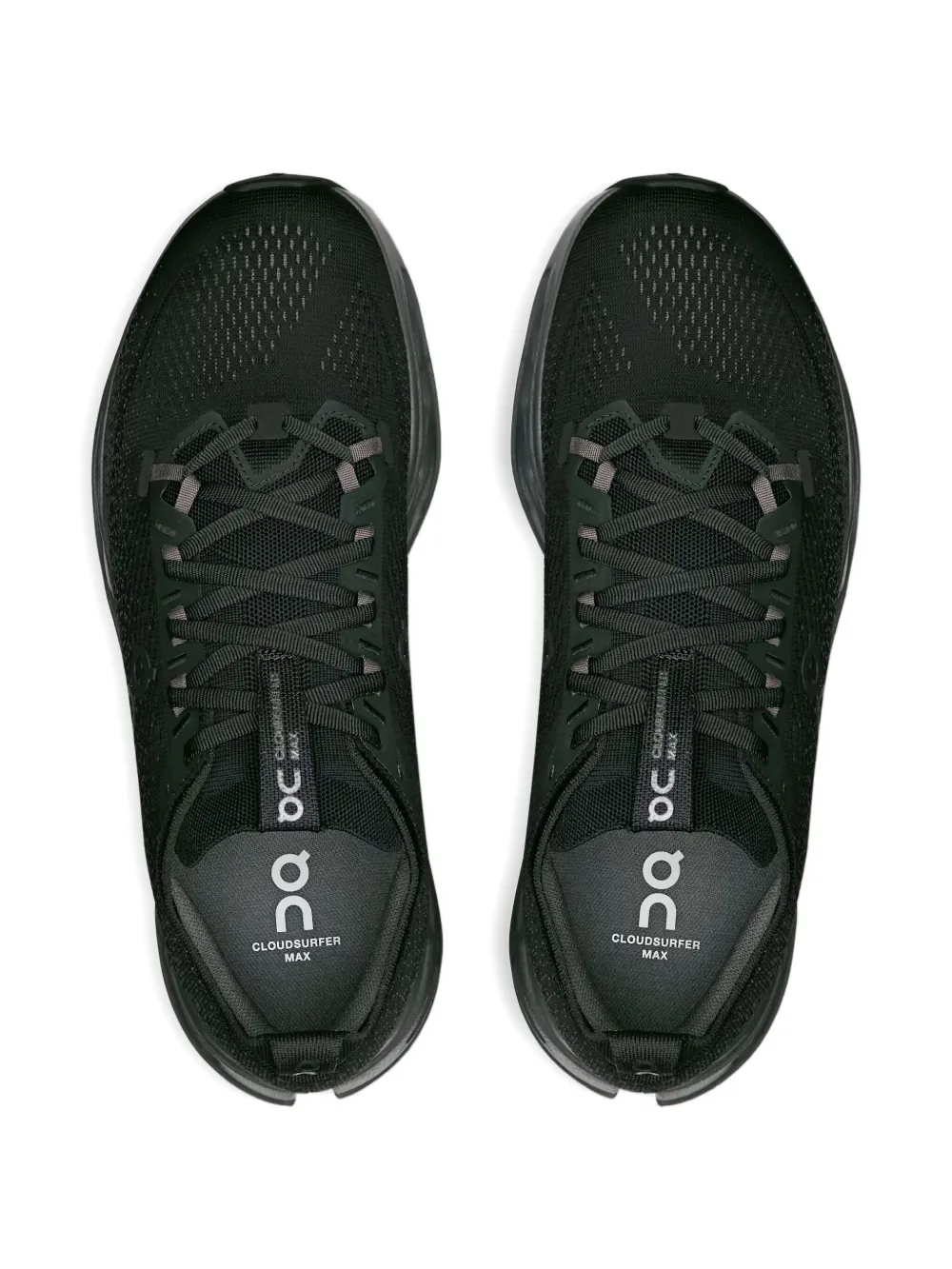 black sneakers,top view