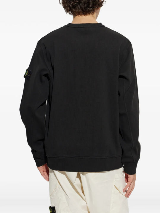 Black hoodie, full body view