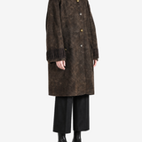 COMMUNS - Women Rabbit Fur Blend Long Coat