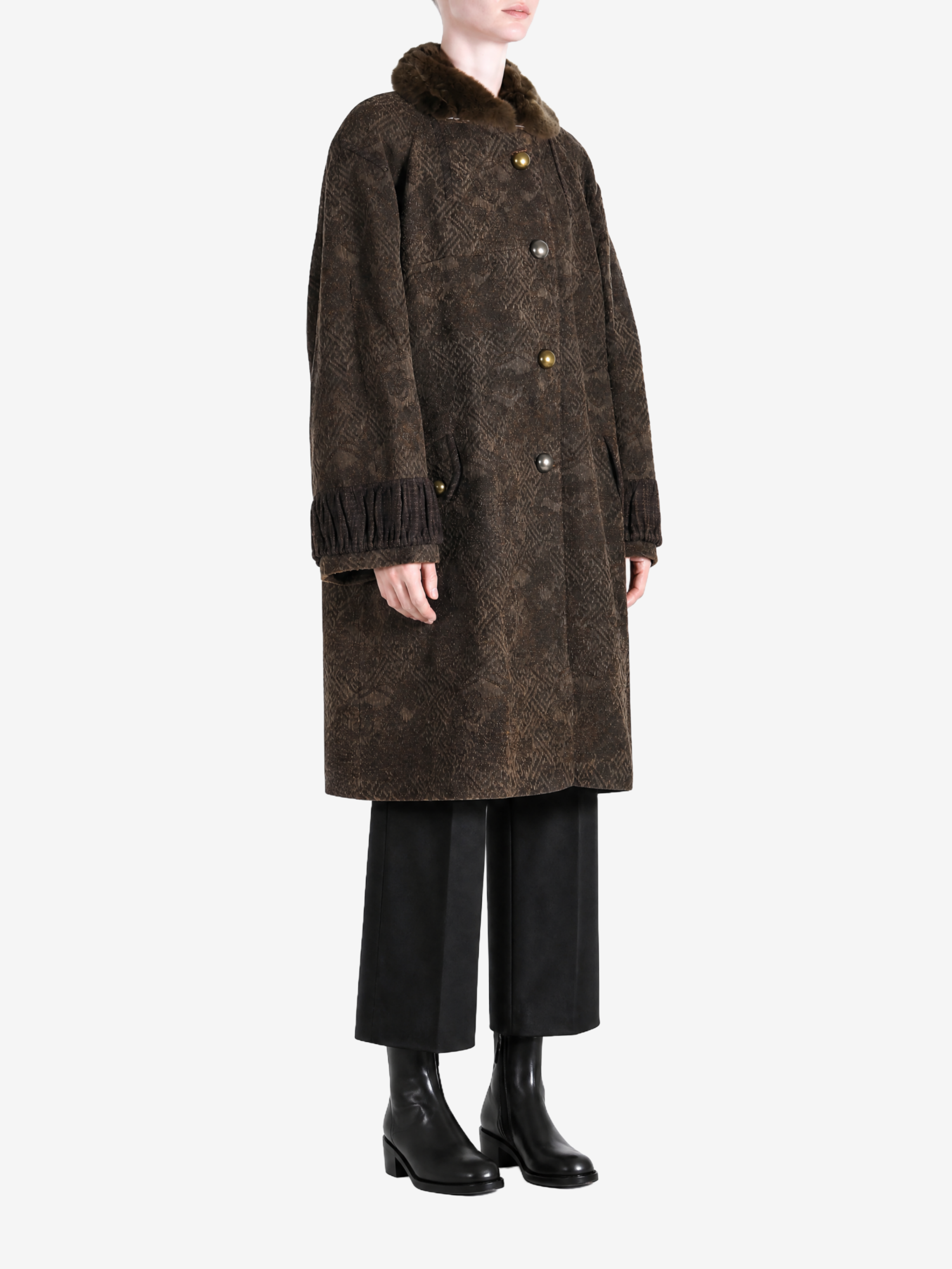 Brown jacket, front view