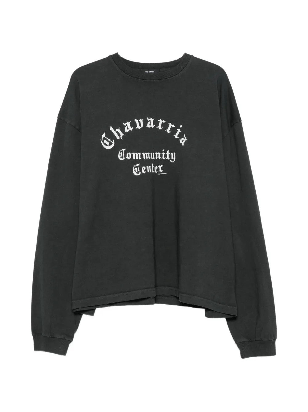 Black t-shirt, front view