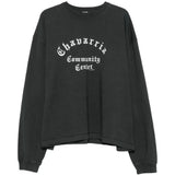 Black t-shirt, front view
