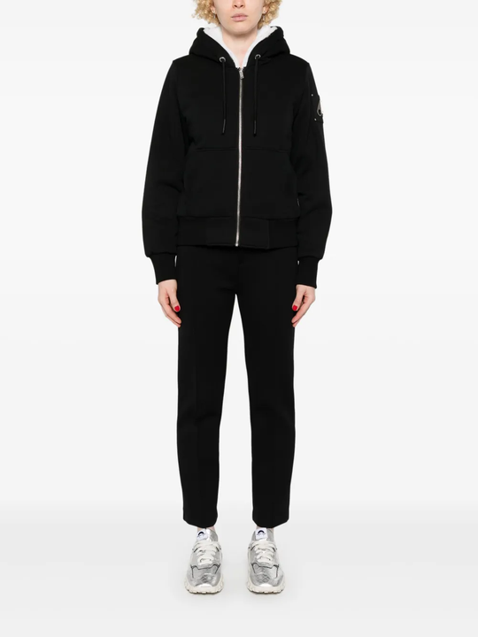 Black coat, full body view