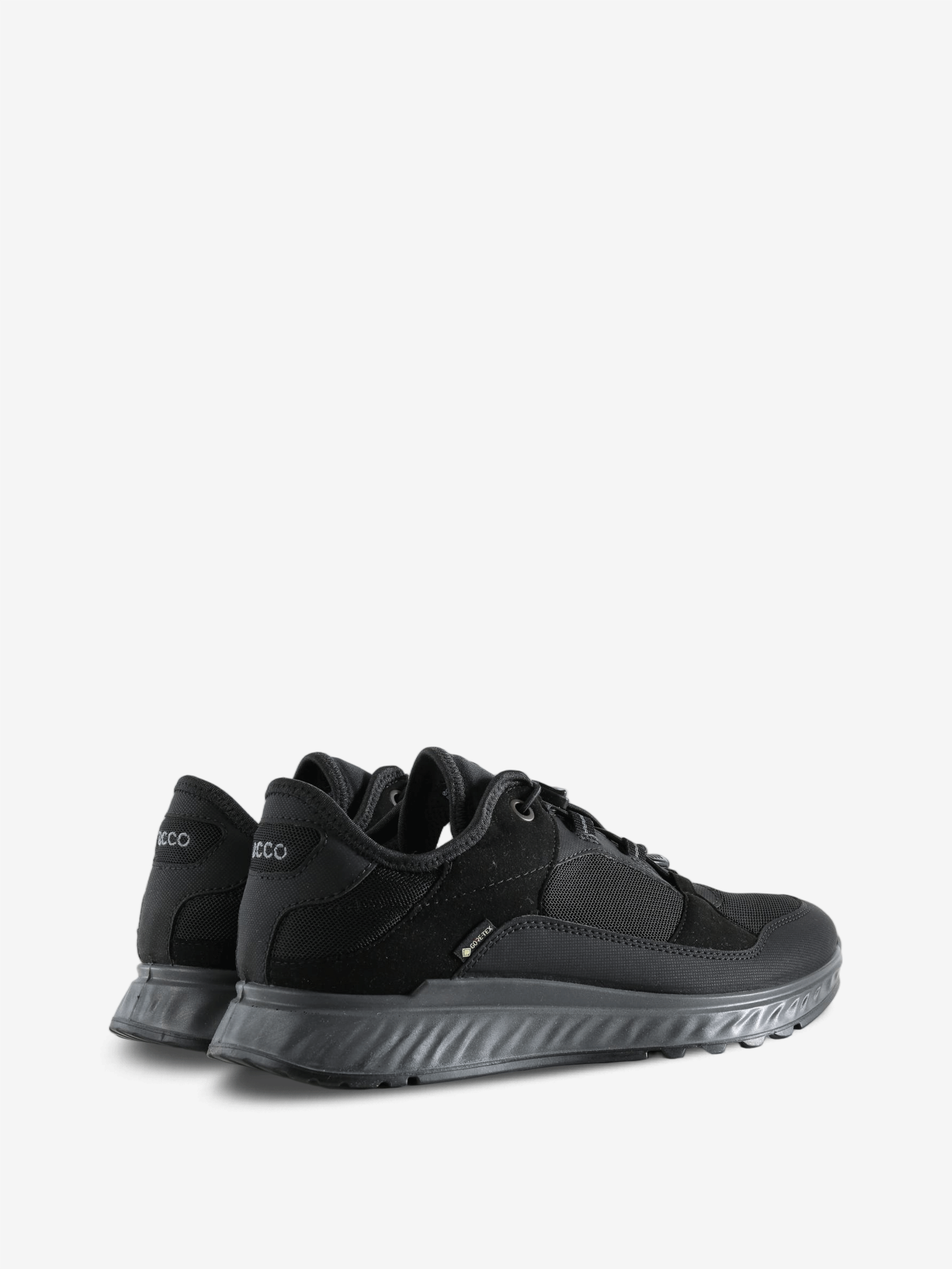 Black shoes, back view