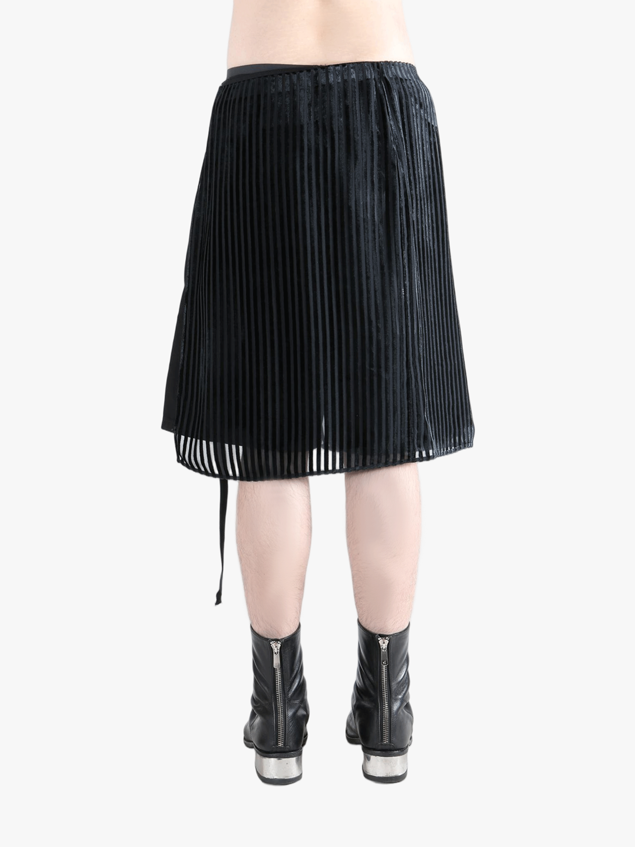 Black short worn by a person, showing the fit