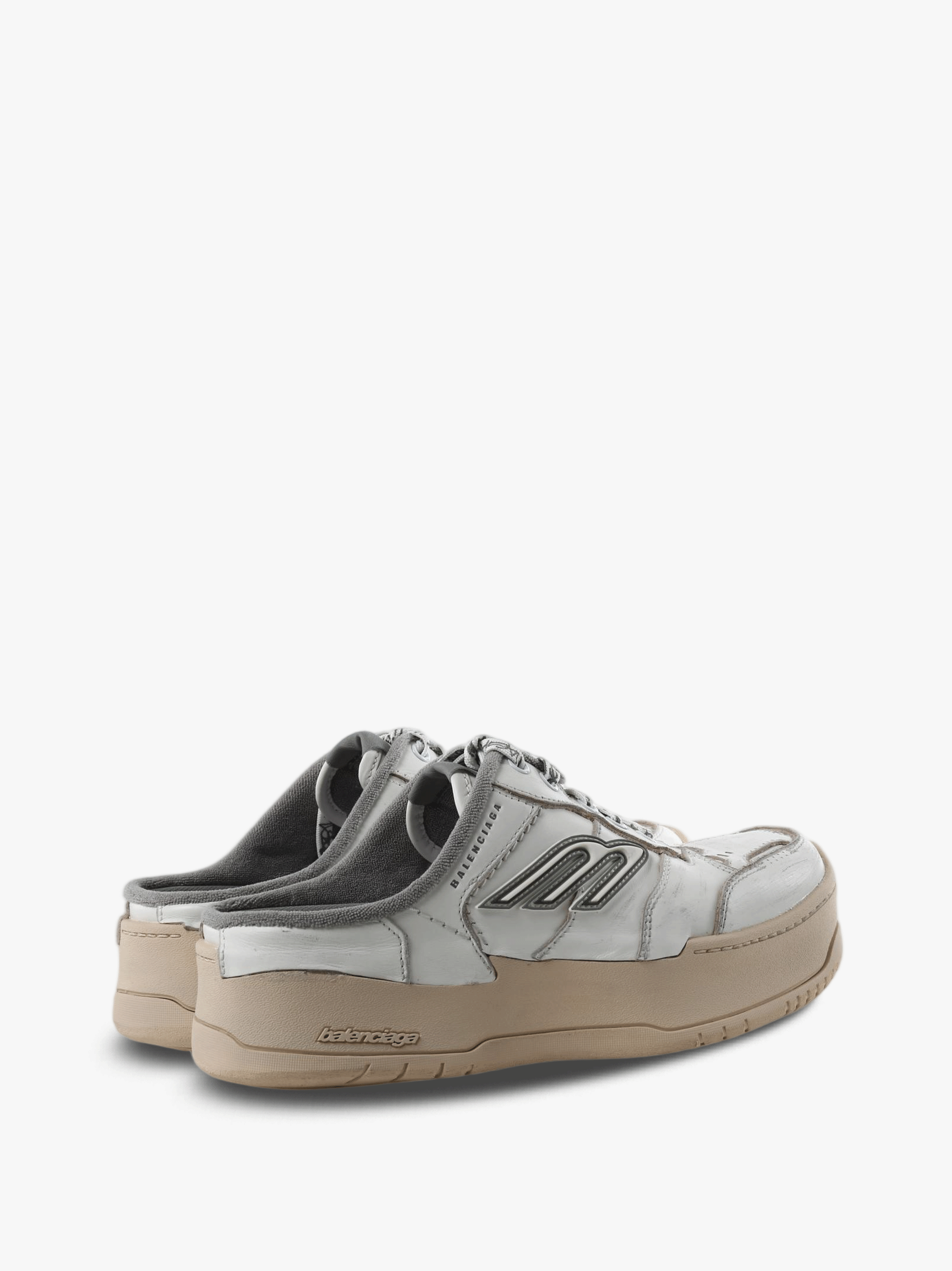 White shoes, side view