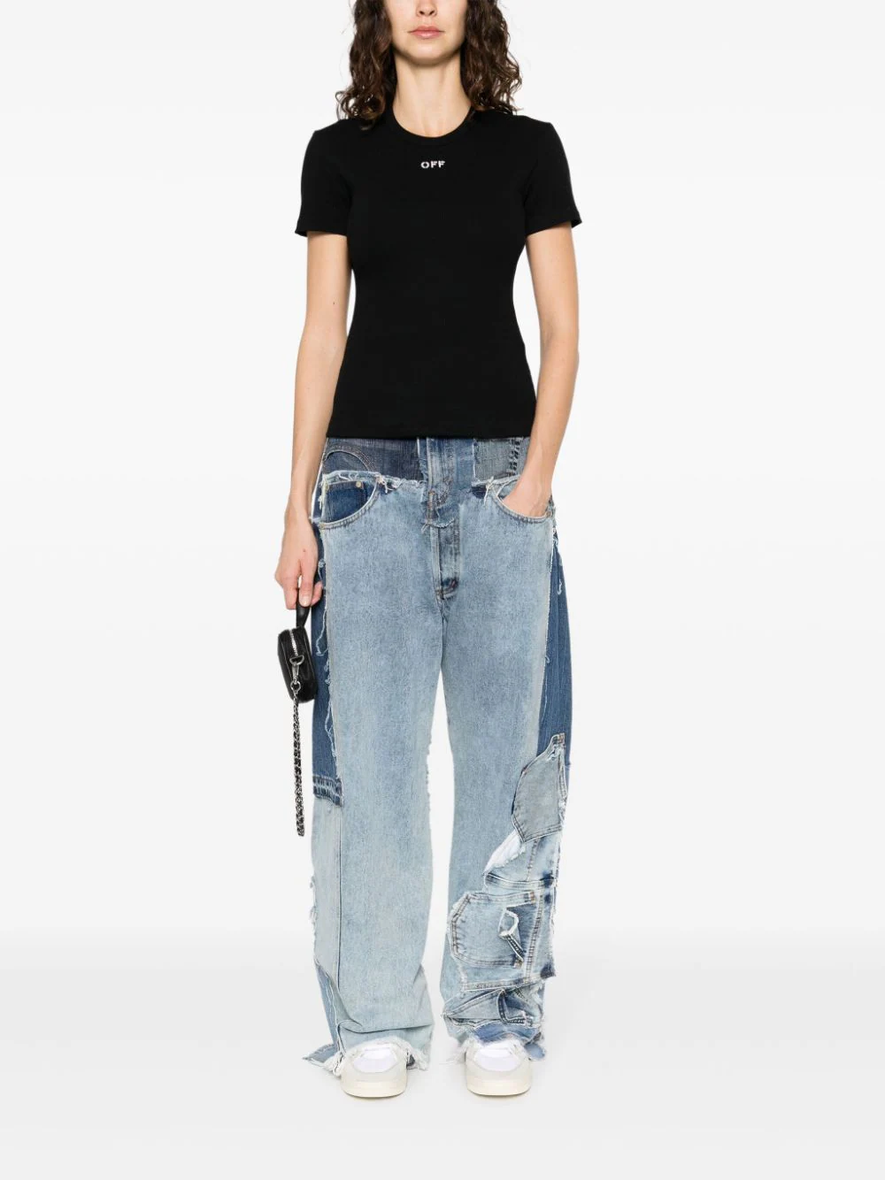 OFF-WHITE - Women Off Stamp Rib Basic Tee