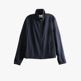 Navy jacket, front view