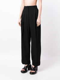 DRIES VAN NOTEN Women Partan Fluid Wool Gabardine Pants – Atelier New York