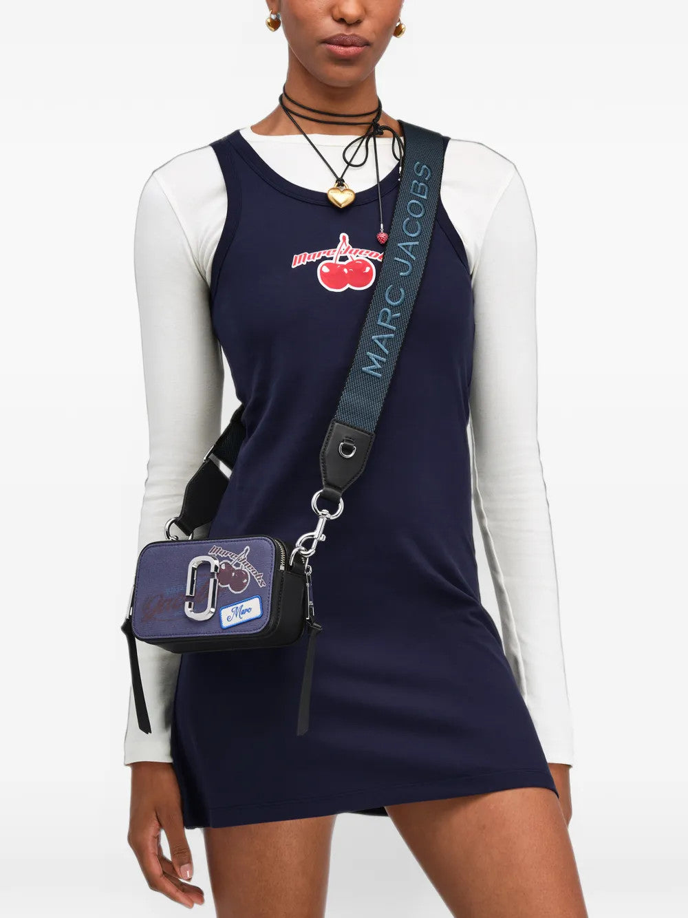Navy bag, front view