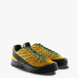 Yellow and black athletic shoe,side view