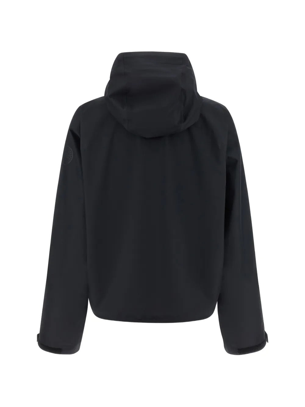 Black jacket, back view