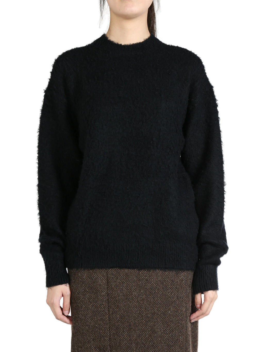 AURALEE - Women Brushed Wool Cashmere Silk Knit P/O