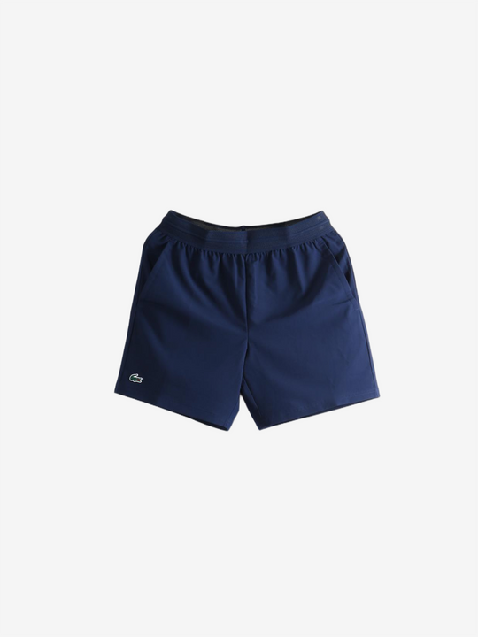 Navy shorts, front view