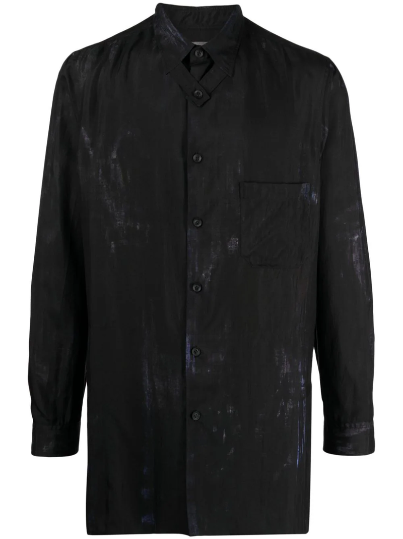 YOHJI YAMAMOTO POUR HOMME Men Extended Tab Pocket Shirt – Atelier