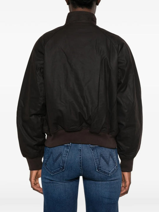 Brown jacket, full body view