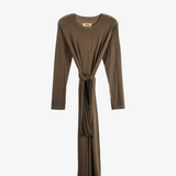 Brown dress, front view