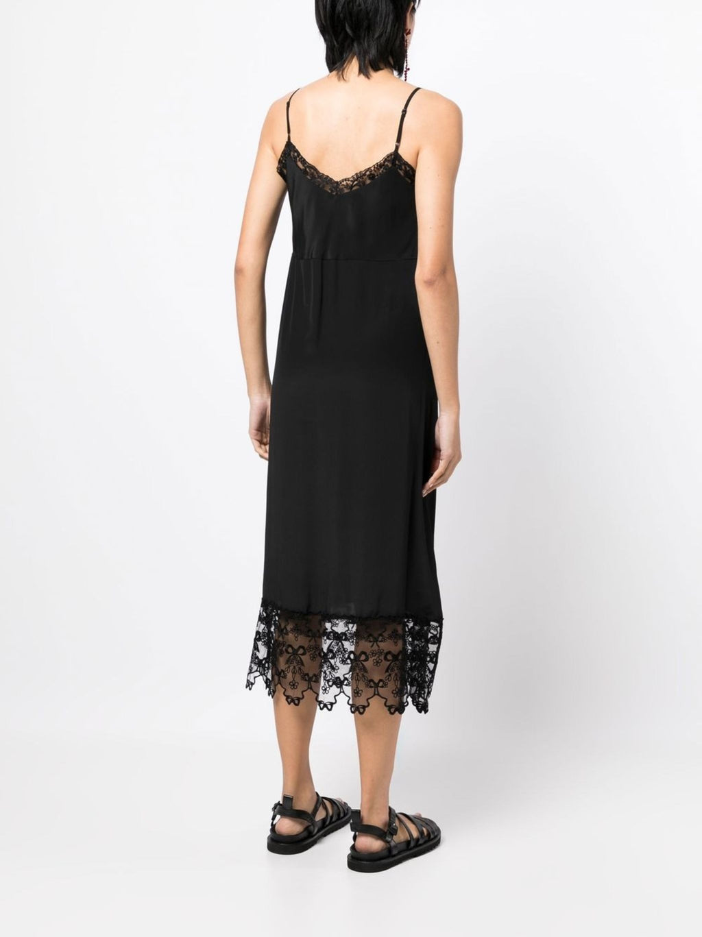 SIMONE ROCHA Women W/ Deep Lace Trim Slip Dress