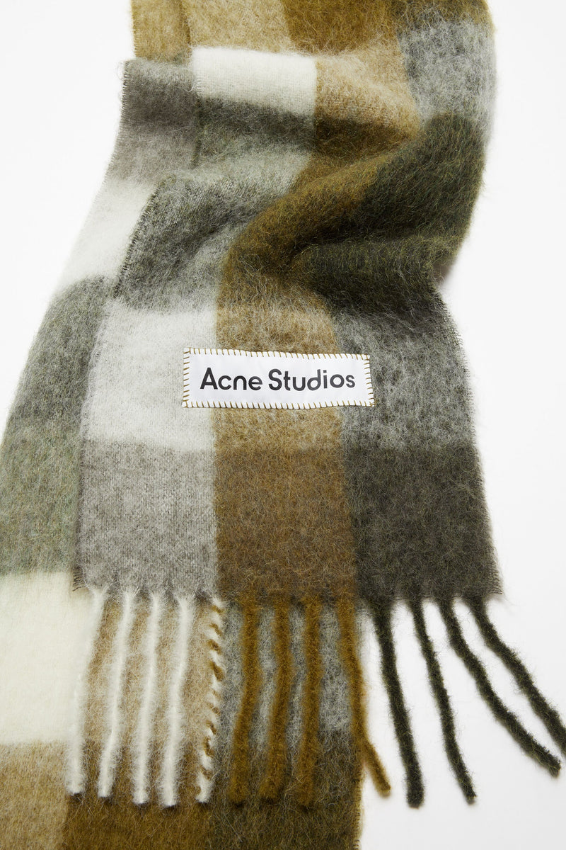 ACNE STUDIOS - Unisex Mohair Checked Scarf