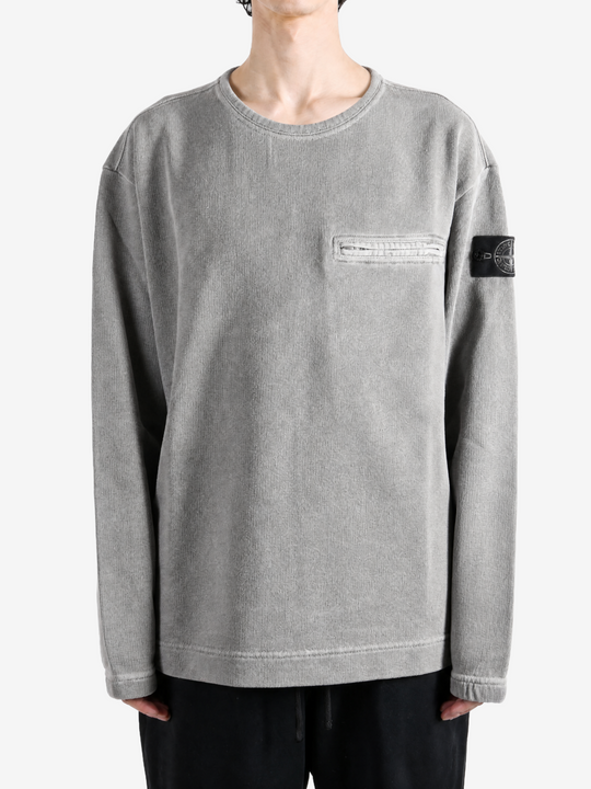 Grey hoodie, front view