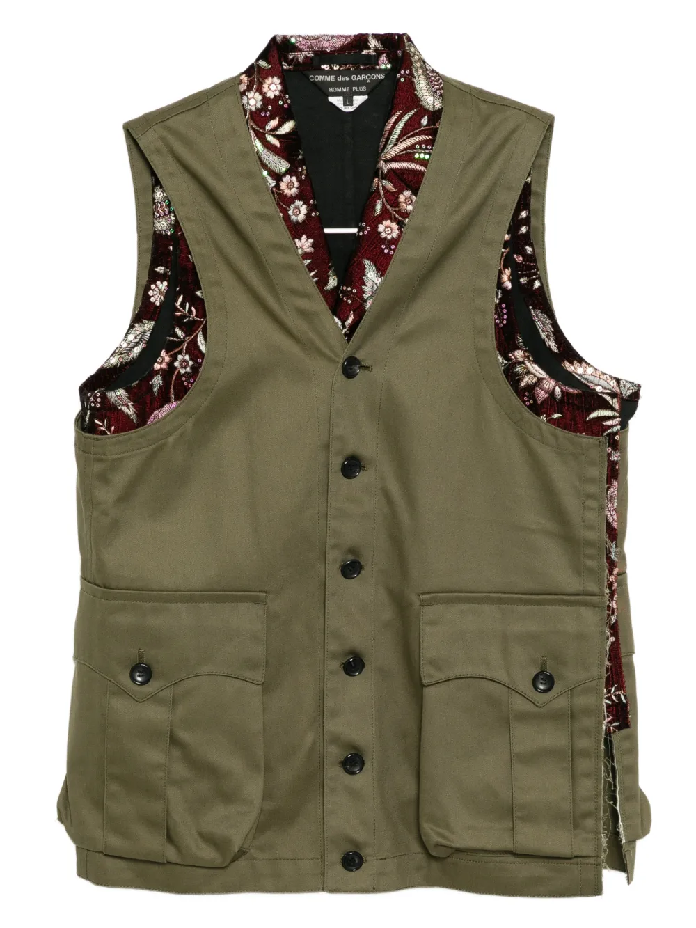 Brown vest,front view