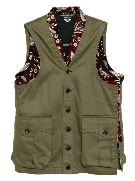 Brown vest,front view