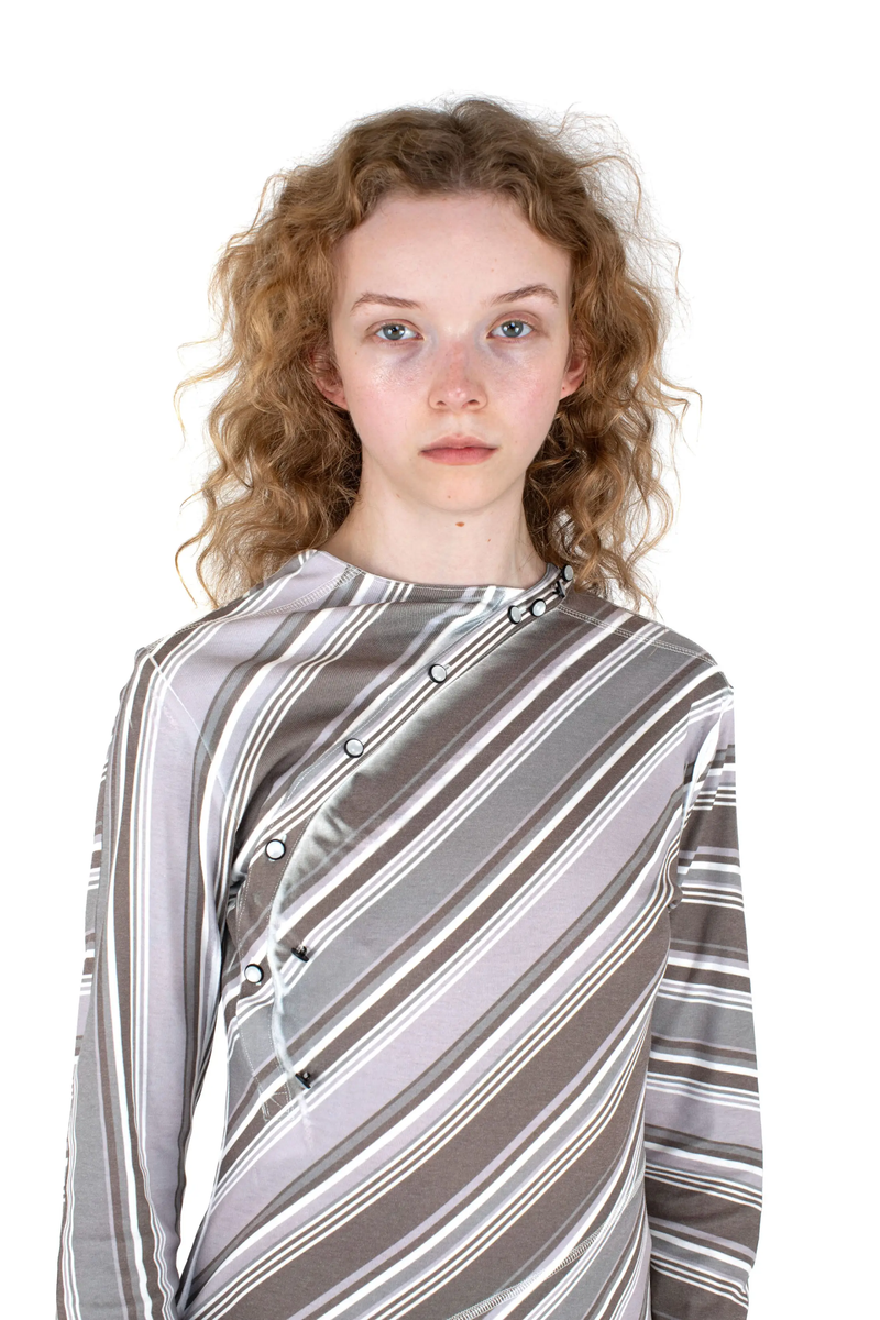 KIKO KOSTADINOV X LEVIS - Women Diagonal Printed Jersey Top