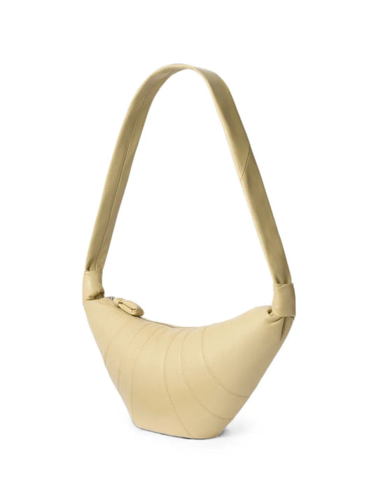 Tan bag, front view