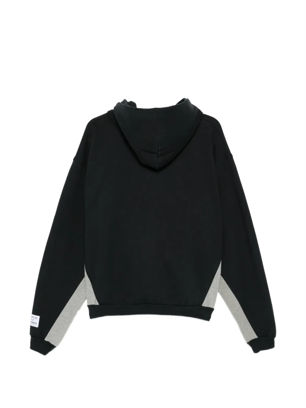 Black hoodie, back view