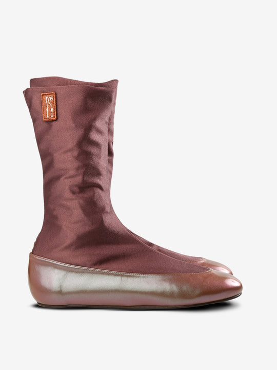 Brown shoes, side view