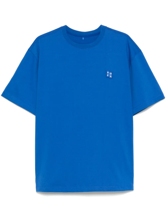 Blue T-shirt, front view.