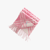 Pink scarf, front view
