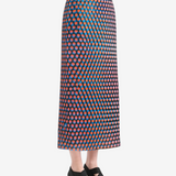 Black skirt worn by a person, showing the skirt fit
