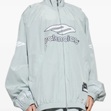Grey jackets-coats worn by a person, showing the cotton fit
